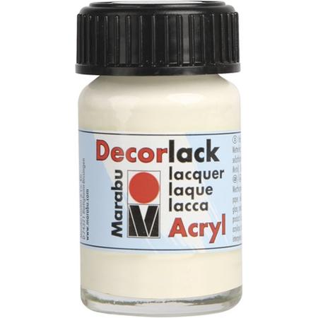 Decorlack-acryl 15 ml - Ivoorwit