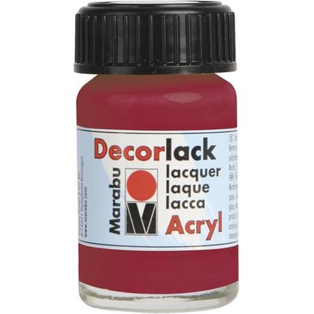 Decorlack-acryl 15 ml - Karmijnrood
