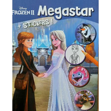 Disney Frozen II kleurboek met stickers voor kinderen - kleuren met Anna en Elsa