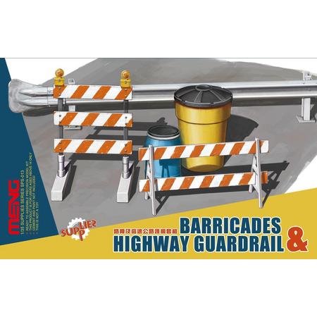 1:35 MENG SPS013 Barricades & Highway guardrail Plastic kit