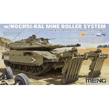 1:35 MENG TS049 Israel Main Battle Tank Merkava Mk.4/4LIC w/Nochri-Kal Mine Roller System Plastic kit