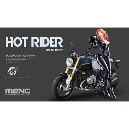 1:9 MENG SPS076 Hot Rider Girl Figure - Resin Resin onderdeel