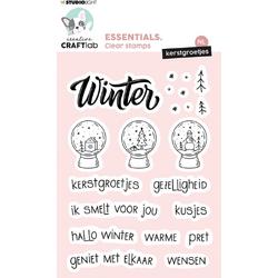 Studio Light Essentials Clear Stamp Kerst & Winter Groetjes NL
