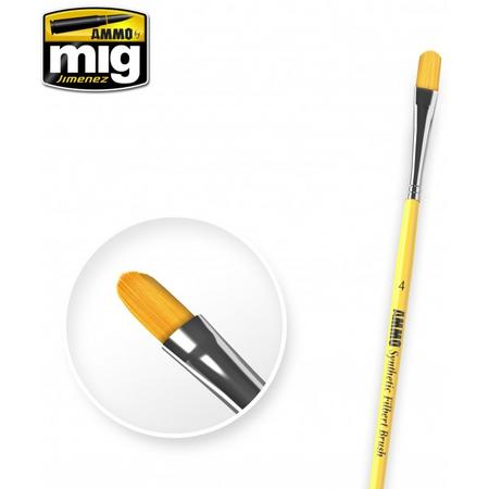 Mig - 4 Syntetic Filbert Brush (Mig8595)