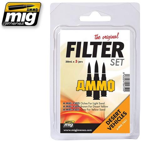 Mig - Filter Set For Desert Vehicles (Mig7451)