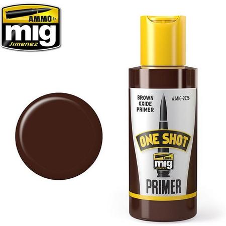 Mig - One Shot Primer Brown Oxide  (60 Ml) (Mig2026)