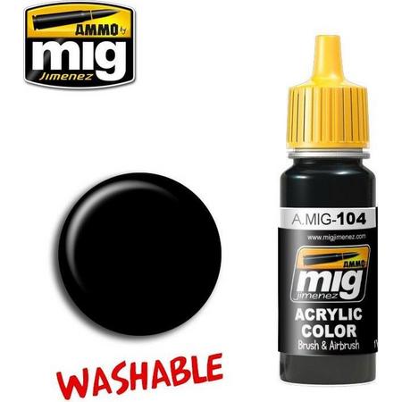 Mig - Washable Black (17 Ml) (Mig0104)