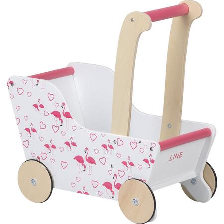 Moover Toys poppenwagen flamingo