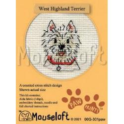 Mini Borduurpakketje - Hond - West Highland Terrier