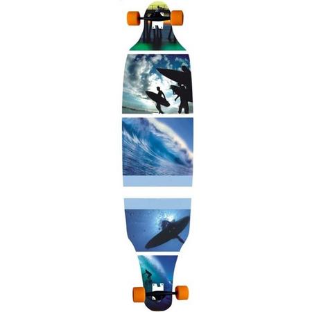 Longboard Move twin: Blue Surf 104 cm/ABEC7 (991401)