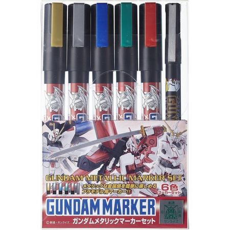 Mrhobby - Gundam Metallic Marker Set (Mrh-ams-121)