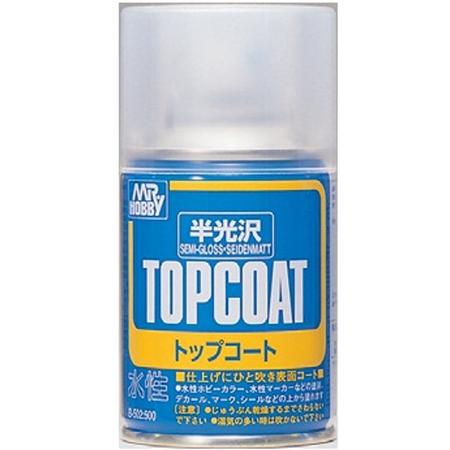 Mrhobby - Mr. Top Coat Semi-gloss Spray 86 Ml (Mrh-b-502)