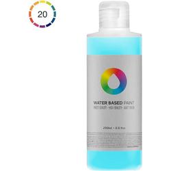 MTN Water Based Paint 200ml - Phthalo Blue Light
