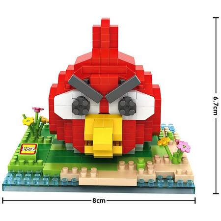 Angry bird, rood, LOZ, Diamond Blocks