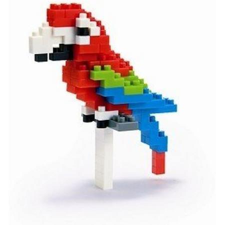 Nanoblock Red-and-green Macaw NBC-034 by Kawada