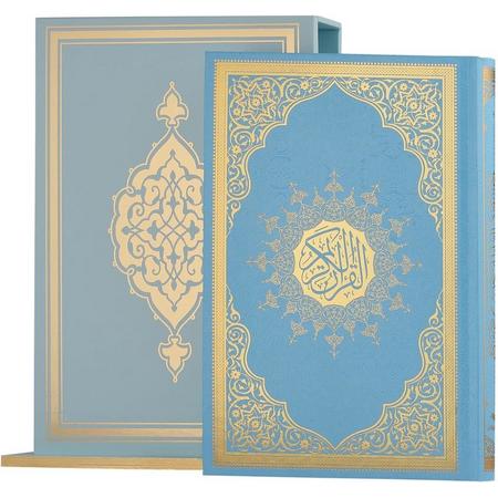 Koran met staande opberg houder Blauw
