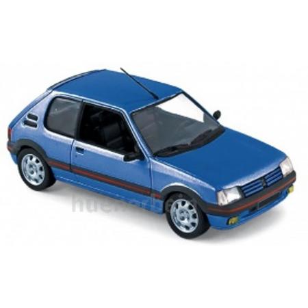 Norev modelauto : Peugeot 205 1.9 GTi  - Blue Miami  1:43