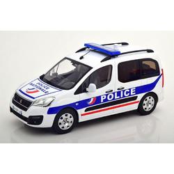 Peugeot Partner Police Nationale 2017 Wit / Blauw / Rood 1-18 Norev