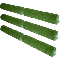 6x rollen kunstgras grastapijt anti-slip 100 x 200 cm - Ondergrond voor speelgoed of tuinmeubilair