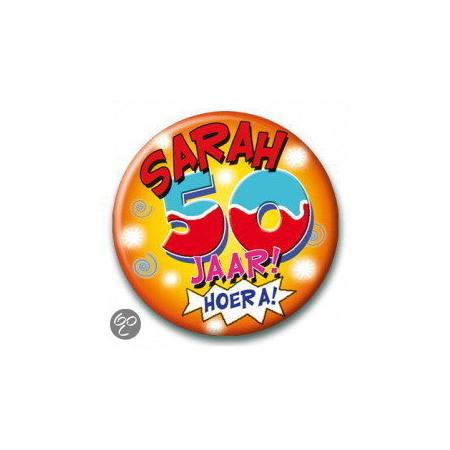 Paper Dreams Button Sarah 50 jaar - 55mm