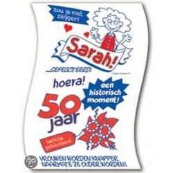 WC Papier - Toiletpapier - Sarah 50 jaar