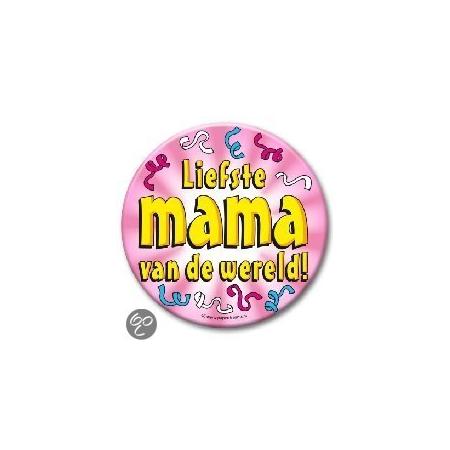 XL Button - Liefste Mama (Doorsnee 10 cm)