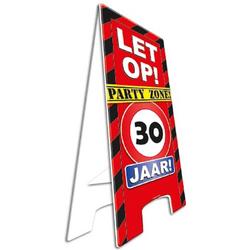 Warning Sign Party Zone 30 Jaar!