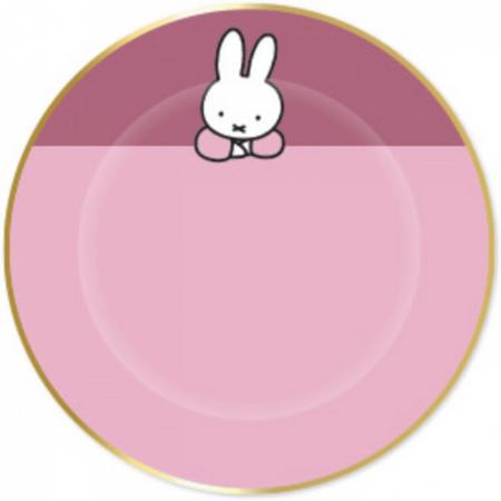 Party Colors Nijntje Baby Roze Dessertborden 8 stuks