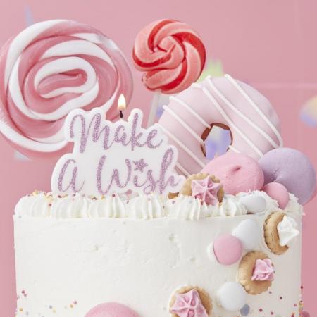 Verjaardagskaars “Make a Wish”