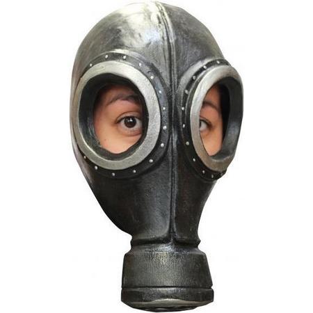 Partychimp Hoofdmasker Gas Masker Pvc Zwart One-size