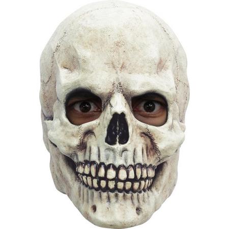Partychimp Hoofdmasker Skull White 2 Pvc Wit One-size