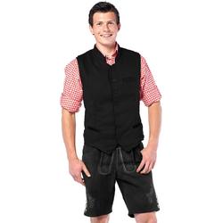 Partychimp Vest Heren trachtenvest Deluxe zwart Zwart - M