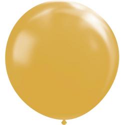 10 Latex grote ballonnen 1 meter doorsnee metallic goud
