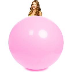 10 Latex grote ballonnen pink 1 meter doorsnee