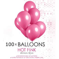 100 ballonnen donker roze