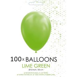 100 ballonnen lime groen