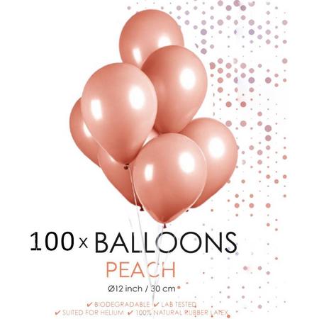 100 ballonnen perzik