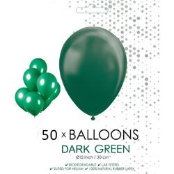 50 ballonnen donker groen