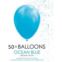 50 ballonnen oceaan blauw