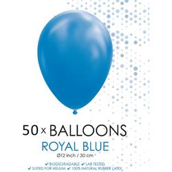 50 ballonnen royaal blauw