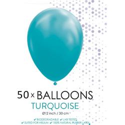 50 ballonnen turquoise