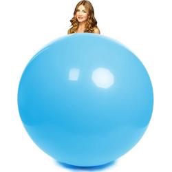 Latex reuze ballon baby blauw 1,80 meter doorsnee