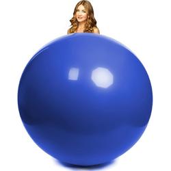 Latex reuze ballon blauw 1,80 meter doorsnee