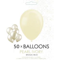 Parel ivoor ballonnen 30 cm