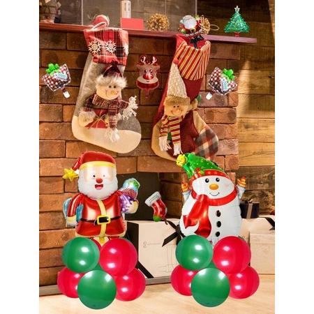 Ballonnen set - Kerst - Merry Christmas - Kerstman - Sneeuwpop - - Kerst decoratie - 26 delig