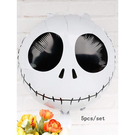 Halloween ballon - Scary Face - Gezicht - Decoratieve Ballon - 5 stuks