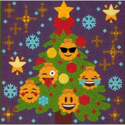 Emoticons Kerst - Diamond Painting - Glitter Stickers