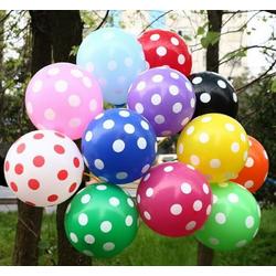 10 stuks gekleurde balonnen met stippen