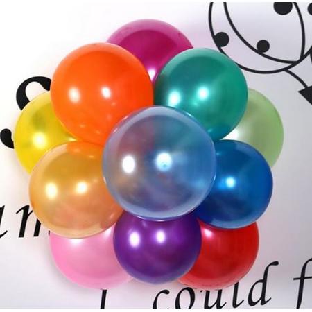 50 stuks balonnen multicolor