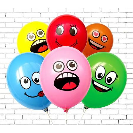 Emoji balonnen 10 stuks